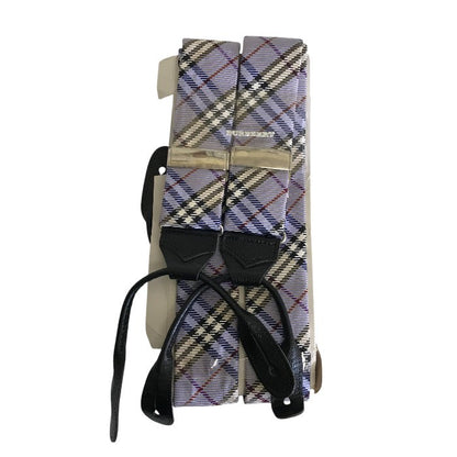 BURBERRY バーバリー サスペンダー チェック柄 メンズ 小物 服飾 中古 W1