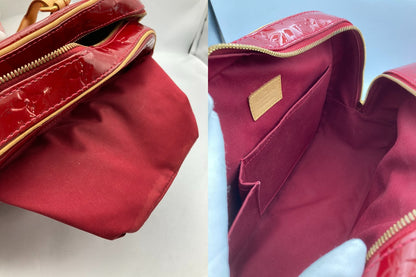 LOUIS VUITTON ルイヴィトン ヴェルニ サミットドライブ トートバッグ ポムダムール M93513 中古 D4