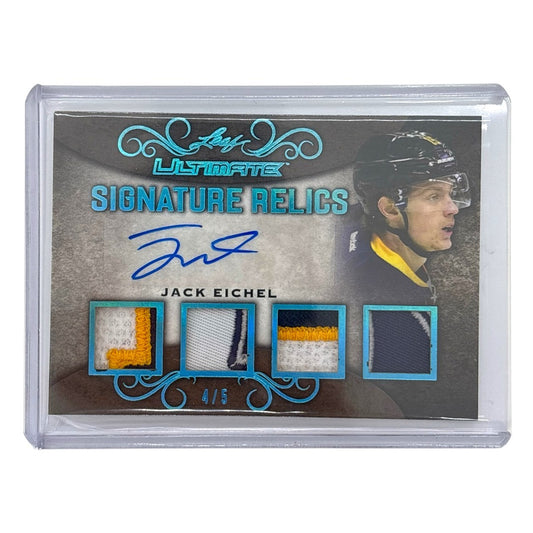 Leaf NHLカード ULTIMATE SIGNATURE RELICS JACK EICHEL 4/5 #SR-JE1 中古 IT1