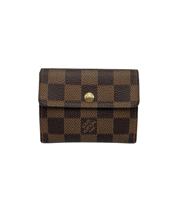 LOUIS VUITTON ルイヴィトン ダミエ エベヌ ラドロー コインケース ブラウン N62925 中古 D4