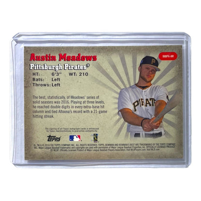 TOPPS MLBカード BOWMAN'S BEST AUSTIN MEADOWS PITTSBURGH PIRATES /50 #98BPA-AM 中古 IT2