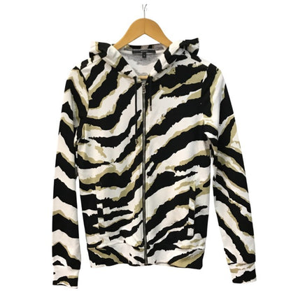 GUCCI グッチ パーカー レディース 春 コットン ゼブラ柄 スウェット ストレッチ フルジップ マルチカラー Sサイズ 355483 X3A71 中古 T1