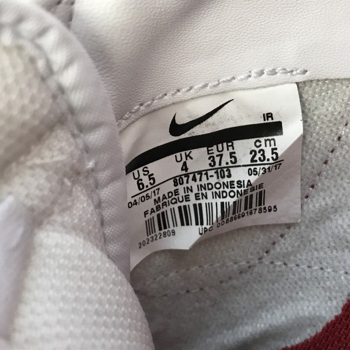 NIKE ナイキ CLASSIC CORTEZ LEATHER スニーカー レディース ローカット レザー コルテッツ ホワイト/レッド 23.5cm 807471-103 中古 T1