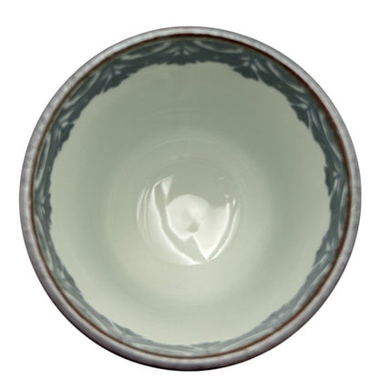 京焼 清水焼 山本昌弘 湯呑 ペア 和食器 磁器 茶器 丸紋祥瑞 中古 W４