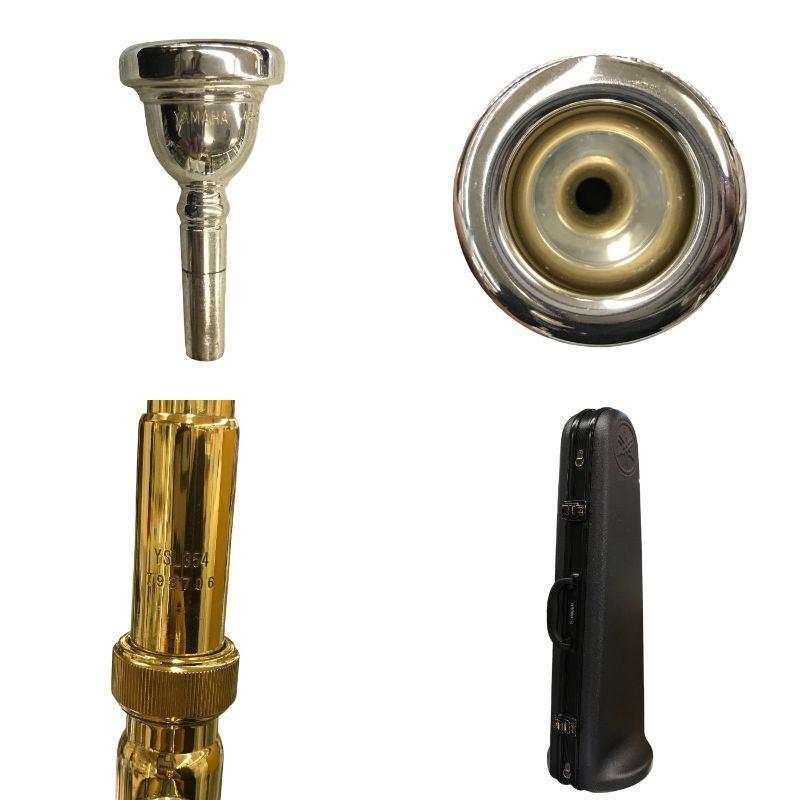 YAMAHA ヤマハ テナートロンボーン 管楽器 吹奏楽 細管 軽量 ビギナー 初心者 YSL354 中古 T1