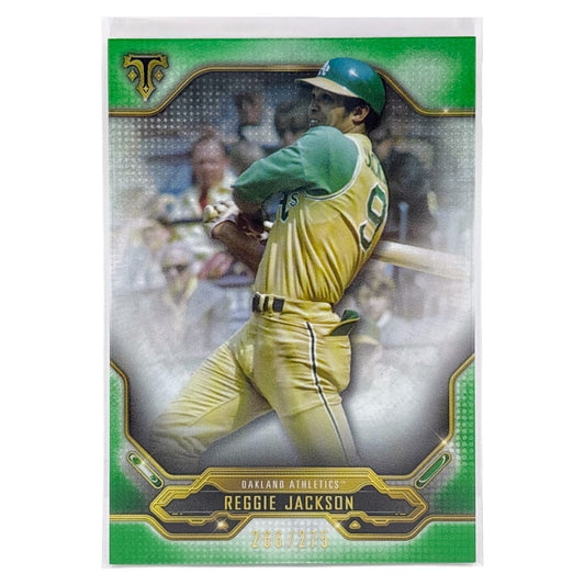 TOPPS MLBカード TRIPLE THREADS REGGIE JACKSON OAKLAND ATHLETICS /275 #100 中古 IT1