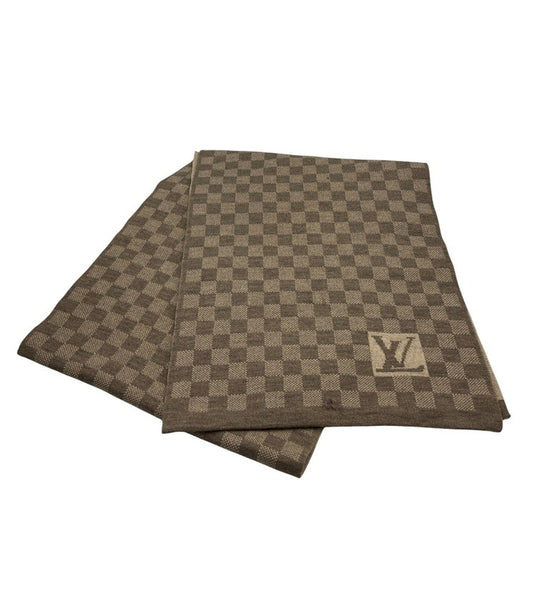 LOUIS VUITTON ルイヴィトン ダミエ エシャルプ・プティ マフラー 402330 中古 D4