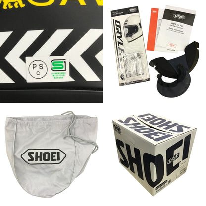 SHOEI Glamster CHEETAH CUSTOM CYCLES ヘルメット フルフェイス PSC バイク 限定モデル チーターカスタムサイクルズ ブラック Lサイズ 中古 T1