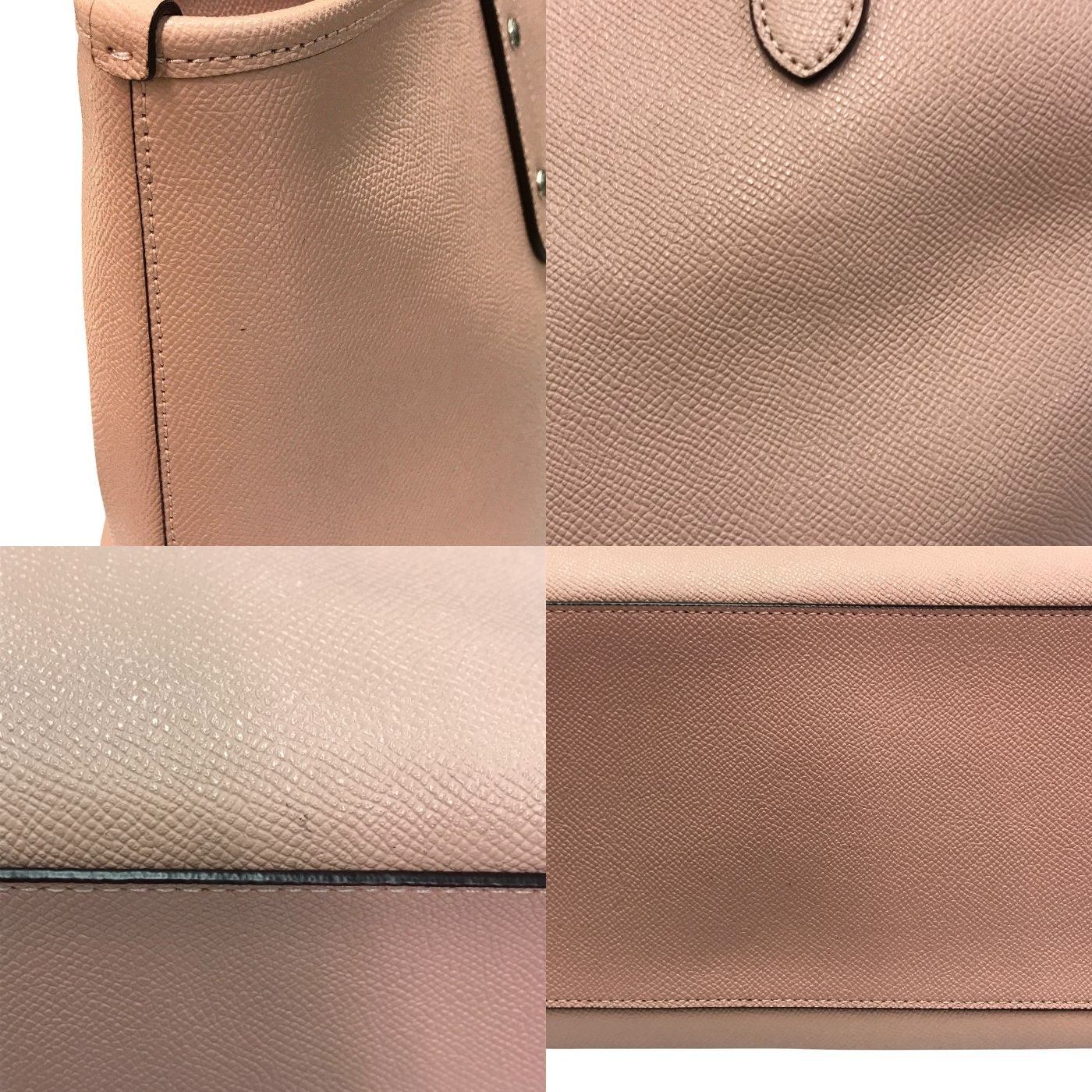 COACH コーチ トートバッグ レディース レザー 大きめサイズ ハンドバッグ ショルダー ピンク F58846 中古 T1
