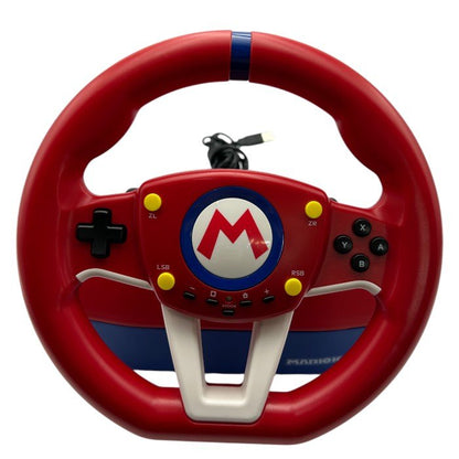 HORI ホリ 任天堂ライセンス商品 マリオカートレーシングホイール for Nintendo Switch ゲーム スイッチ コントローラー 中古 W４