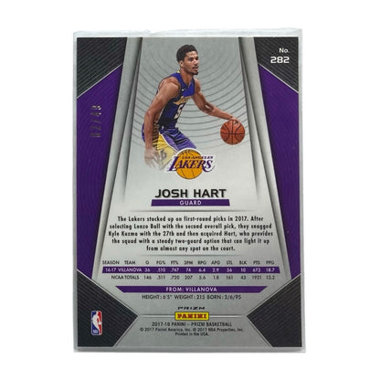 PANINI NBAカード PRIZM JOSH HART LOS ANGELES LAKERS /49 #282 中古 IT2