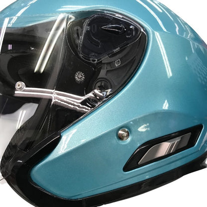 オージーケーカブト(OGK KABUTO) バイクヘルメット ジェット ASAGI マイアミブルー  サイズ Ｌ 中古 Y1