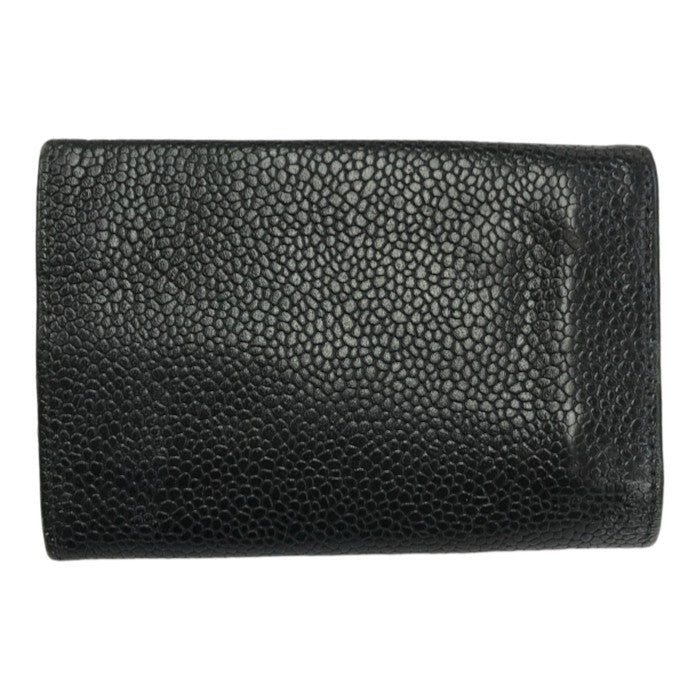 CHANEL シャネル キャビアスキン キーケース レザー 6連 ココマーク ゴールド金具 ブラック 中古 T1