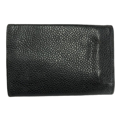 CHANEL シャネル キャビアスキン キーケース レザー 6連 ココマーク ゴールド金具 ブラック 中古 T1