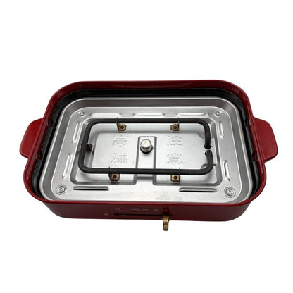 BRUNO コンパクトホットプレート レッド BOE021-RD ブルーノ キッチン家電 たこ焼き 焼肉 中古 W４