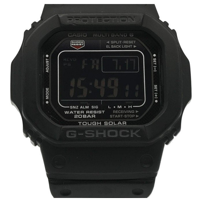 CASIO G-SHOCK 5600 Series 腕時計 メンズ デジタル タフソーラー 電波 反転液晶 スクエアフェイス ブラック GW-M5610-1BJF 中古 T1