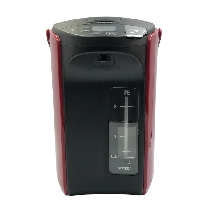 TIGER タイガー魔法瓶 電気ポット レッド 3.0L VE 電気まほうびん とく子さん 節電 保温 ポット PIP-A300-R 中古 T1