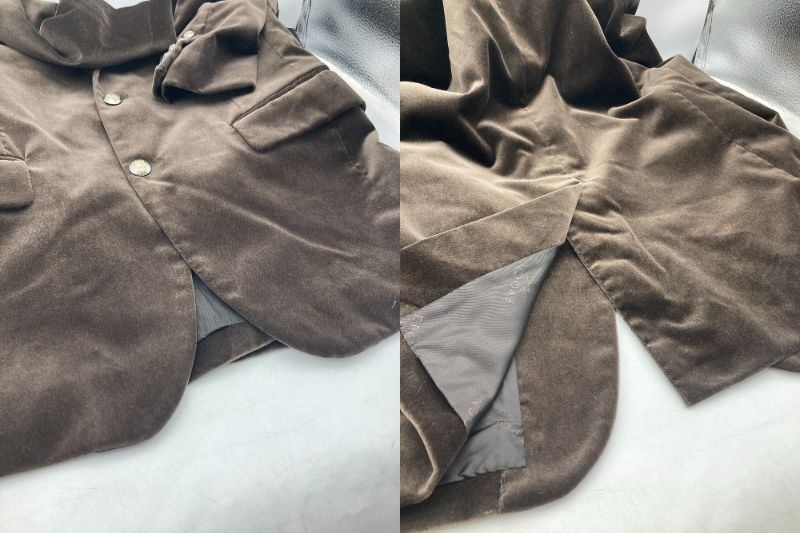 EPOCA UOMO エポカウォモ ベロア テーラードジャケット サイズ48 中古 D4