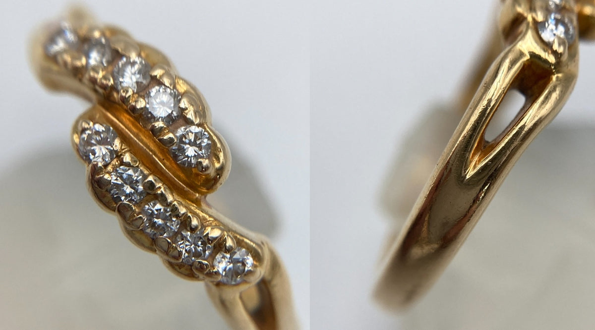 K18 ポーラ ダイヤ0.20ct リング 12号 中古 D4