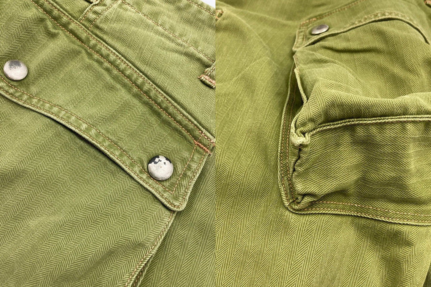 BOOTLEGGERS ブートレガーズ  PARA TROUSERS A.S.S ヘリンボーンツイル モンキーパンツ サイズ30×32 メンズ 中古 D4