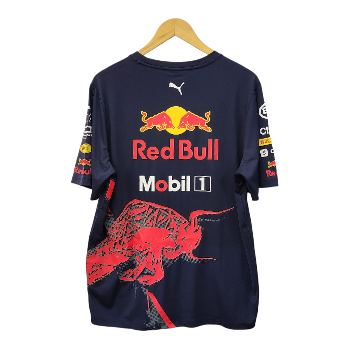 PUMA プーマ RBR Team Tシャツ メンズ 22年秋冬カラー レッドブル モータースポーツ スーパーGT F1 ナイト スカイ Lサイズ 763266 01 中古 T1