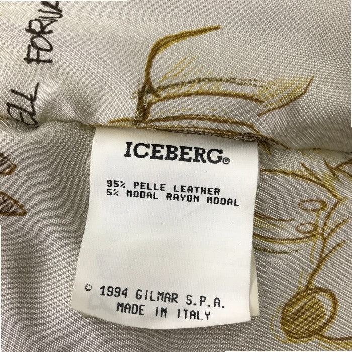 ICEBERG アイスバーグ プルート スエードジャケット アウター ディズニー かわいい キャラクター 中古 KW1