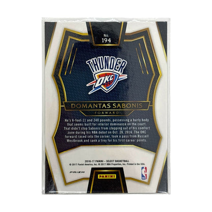PANINI NBAカード SELECT PRIZM TRI-COLOR DOMANTAS SABONIS THUNDER #194 中古 IT1