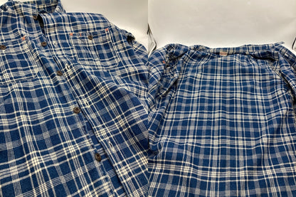 FREEWHEELERS フリーホイーラーズ Neal Cassady Railroad ベイクヘッドシャツ インディゴチェック サイズ14 メンズ 中古 D4