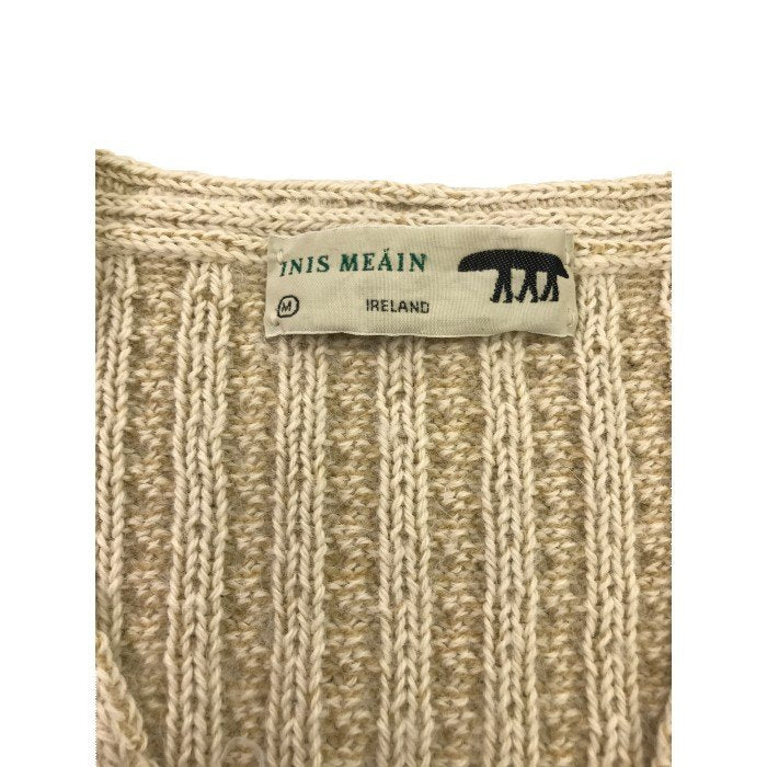 INIS MEAIN イニシュマン カーディガン レディース 冬 ウール ベージュ Mサイズ 中古 M1