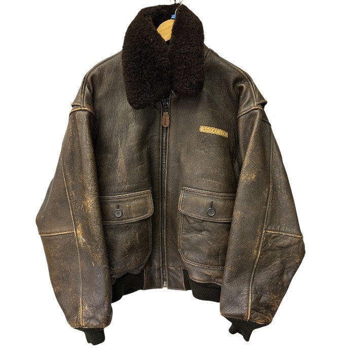 AVIREX アヴィレックス レザージャケット G-1 L 本革 アウター メンズ 秋 冬 中古 W1