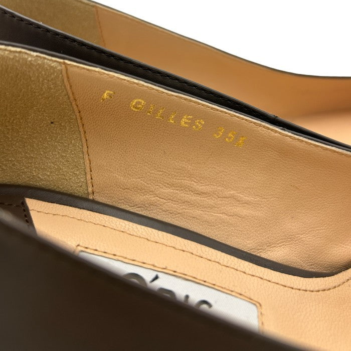 O'RIC オーリック GILLES レディース パンプス 35 1/2 (約22.5cm) 410-31851 ラウンドトゥ グレー 靴 シューズ 中古 W４