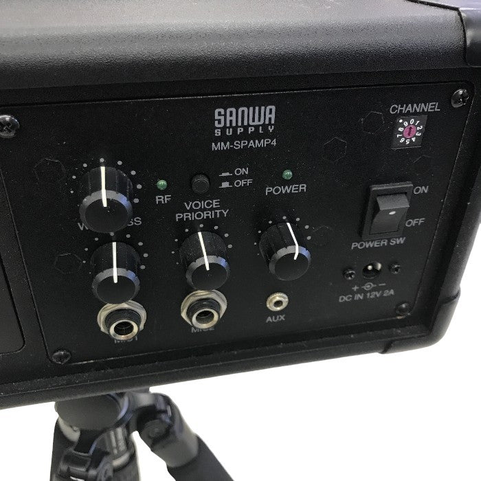 サンワサプライ ワイヤレス 拡声器スピーカー MM-SPAMP4 イベントスピーカー ミュージック 中古 Y1