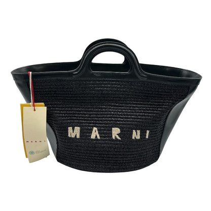 未使用品 MARNI マルニ トロピカリア スモール 2WAY かごバッグ ブラック TROPICALIA SMALL レディース ハンド ショルダー 中古 W４