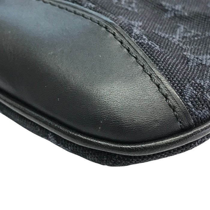 LOUIS VUITTON ルイヴィトン モノグラムミニ アンソフィ ポーチ レディース キャンバス/レザー 化粧 コスメ ネイビー M92697 中古 T1
