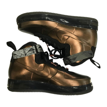 NIKE ナイキ エアフォース1 フォームポジット スニーカー メンズ ハイカット BHM ベルクロ メタリックカッパー 26cm 586583-800 中古 T1