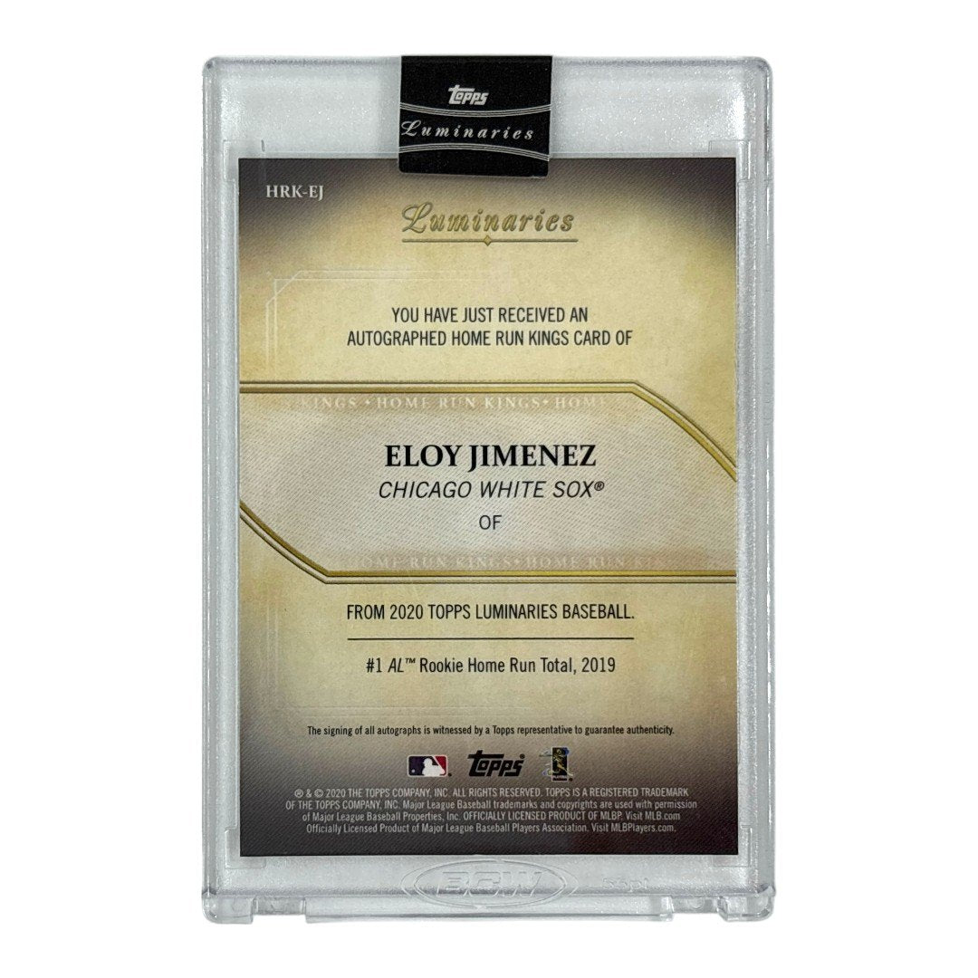 未開封品 TOPPS MLBカード LUMINARIES ELOY JIMENEZ CHICAGO WHITE SOX 1/5 #HRK-EJ 中古 IT1