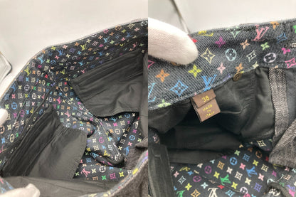 LOUIS VUITTON ルイヴィトン モノグラム マルチカラー クロップド デニムパンツ RW091W WOPA02DAZ サイズ38 レディース 中古 D4