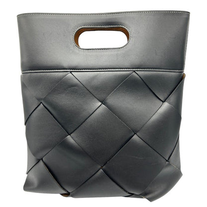 BOTTEGA VENETA ボッテガヴェネタ マキシ イントレチャート ハンドバッグ クラッチ ブラック 鞄 ブランド レディース 中古 W４
