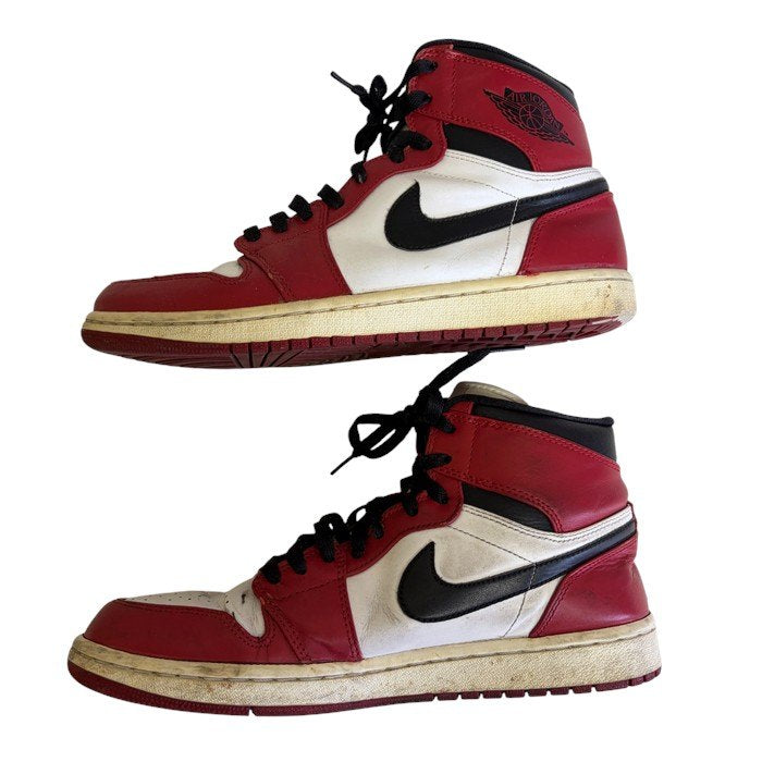 NIKE ナイキ エアジョーダン AIR JORDAN 1 RETRO CHICAGO 332550-163 27.5cm レッド メンズ 靴 シューズ スニーカー 中古 W1