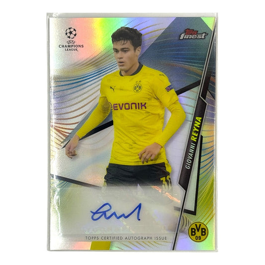 TOPPS サッカーカード FINEST GIOVANNI REYNA BORUSSIA DORTMUND #FA-GRE 中古 IT1