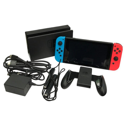 Nintendo Switch ニンテンドースイッチ 本体 ネオンブルー/ネオンレッド 携帯ゲーム機 バッテリー強化版 HAC-001(-01) 中古 T1