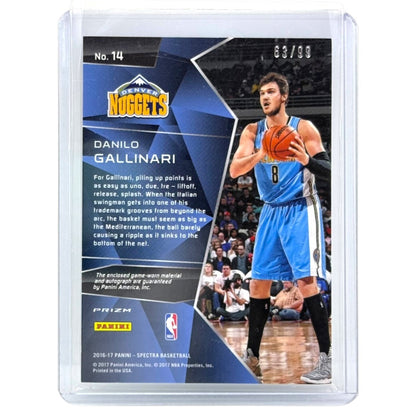 PANINI NBAカード SPECTRA PRIZM DANILO GALLINARI DENVER NUGGETS /99 #14 中古 IT1