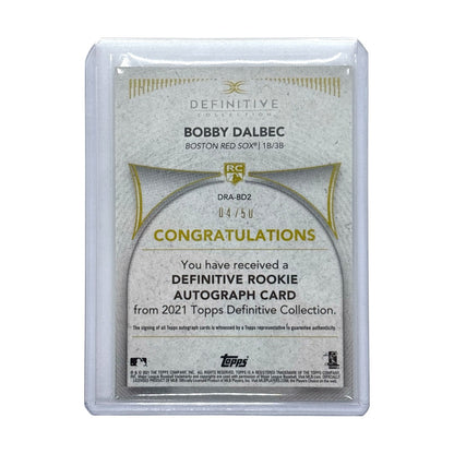 TOPPS MLBカード DEFINITIVE COLLECTION BOBBY DALBEC BOSTON RED SOX 04/50 #DRA-BD2 中古 IT1