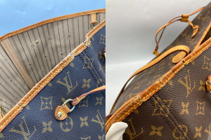 LOUIS VUITTON ルイヴィトン モノグラム ネヴァーフル MM トートバッグ M40156 中古 D4