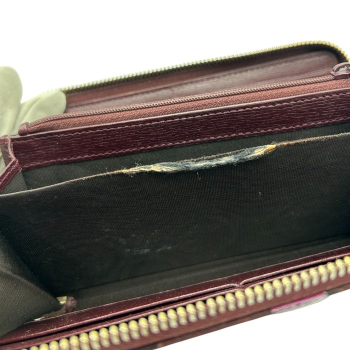 GUCCI グッチ 財布 309705 AV61G 5009 BETTY ハートプリントレザー 長財布 ラウンドファスナー レディース ハート ブランド かわいい 中古 W４