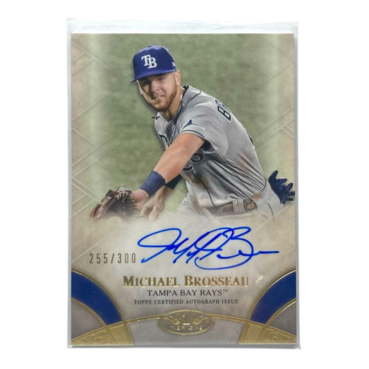 TOPPS MLBカード TIER 1 MICHAEL BROSSEAU TAMPA BAY RAYS /300 #BOA-MBR 中古 IT2