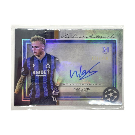 TOPPS サッカーカード MUSEUM COLLECTION ARCHIVAL AUTOGRAPH NOA LANG CLUB BRUGGE 134/150 #AA-NL 中古 IT1