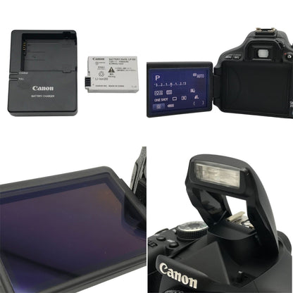 Canon EOS Kiss X5 デジタル一眼レフカメラ ダブルズームキット ブラック EF-S18-55mm/EF-S55-250mm 1800万画素 標準/望遠レンズ KISSX5-WKIT 中古 T1