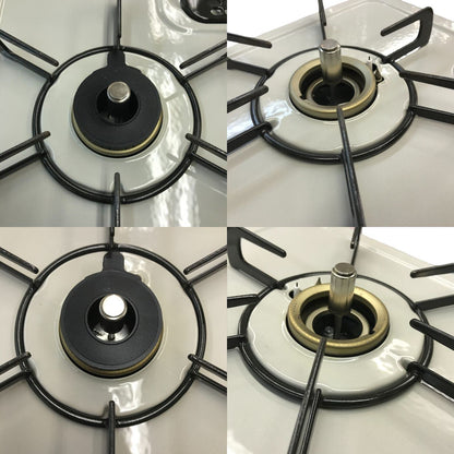 リンナイ ガステーブル クリームベージュ 都市ガス用 水無し片面焼きグリル 据え置き コンロ ガスレンジ 左強火力 RTE597BEL 中古 T1