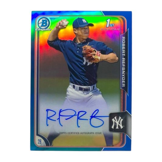TOPPS MLBカード BOWMAN CHROME 1ST ROBERT REFSNYDER NEW YORK YANKEES /150 #BCAP-RR 中古 IT2